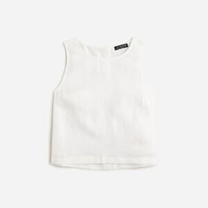 J.Crew Maxine button-back top in linen M